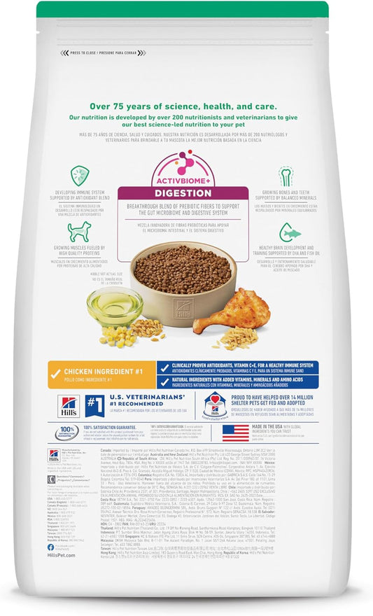 Hill's Science Diet Small Bites Puppy, Croquetas para Perro Cachorro Raza Pequeña Sabor Pollo 5.7Kg