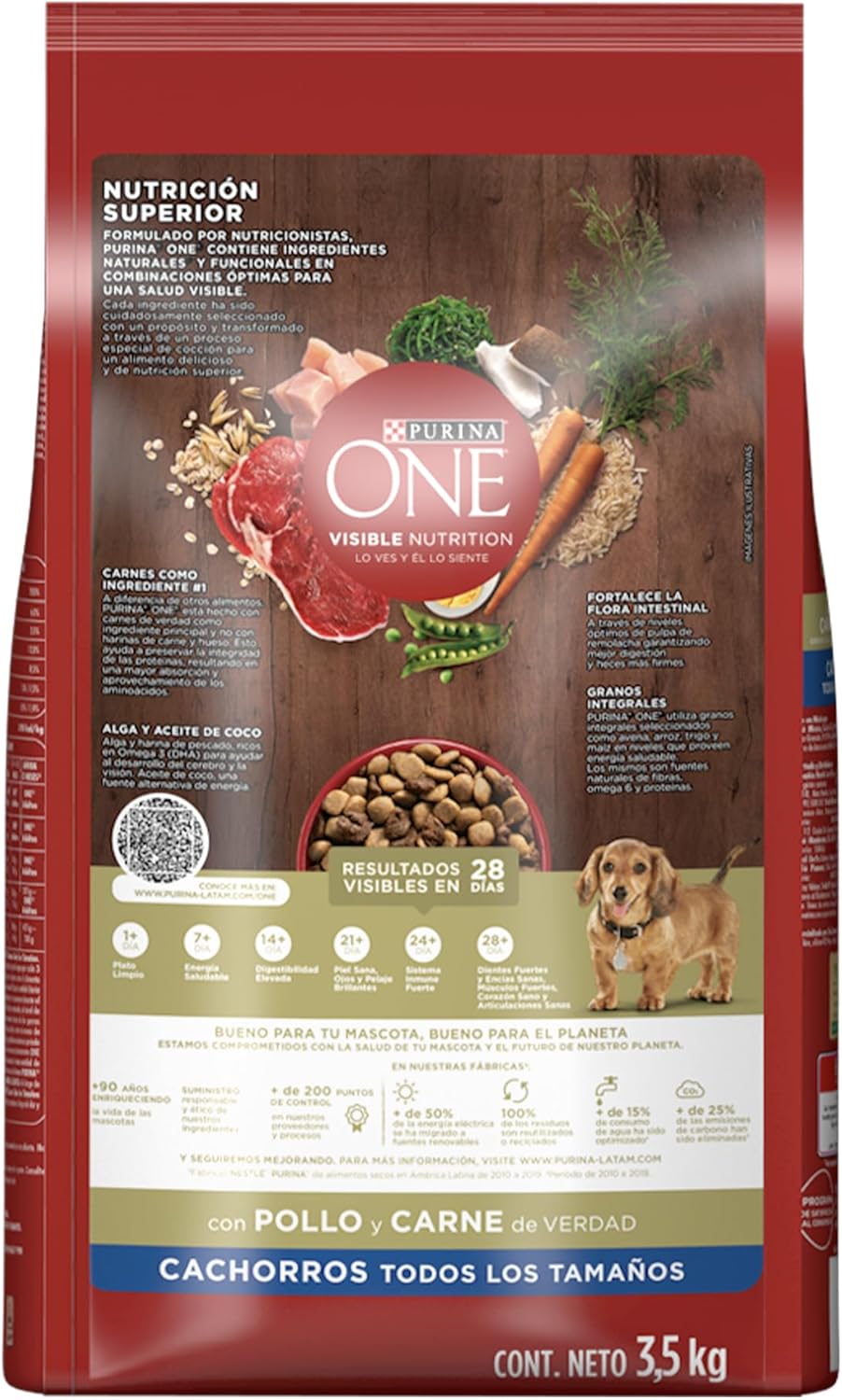 Purina One Cachorro Todos los Tamaños Sabor Carne 3.5Kg