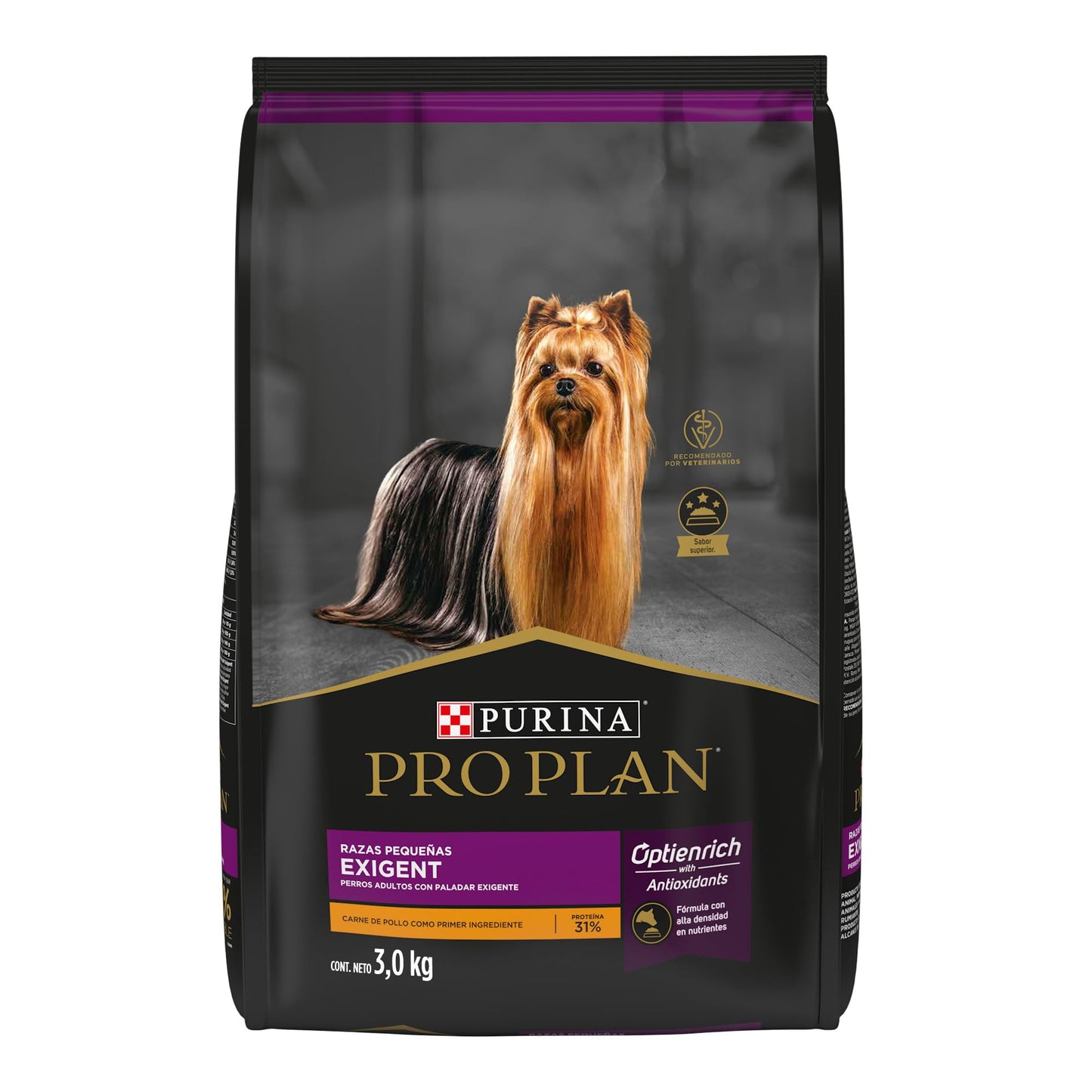Purina Pro Plan Adulto Raza Pequeña Exigent Sabor Pollo 3Kg