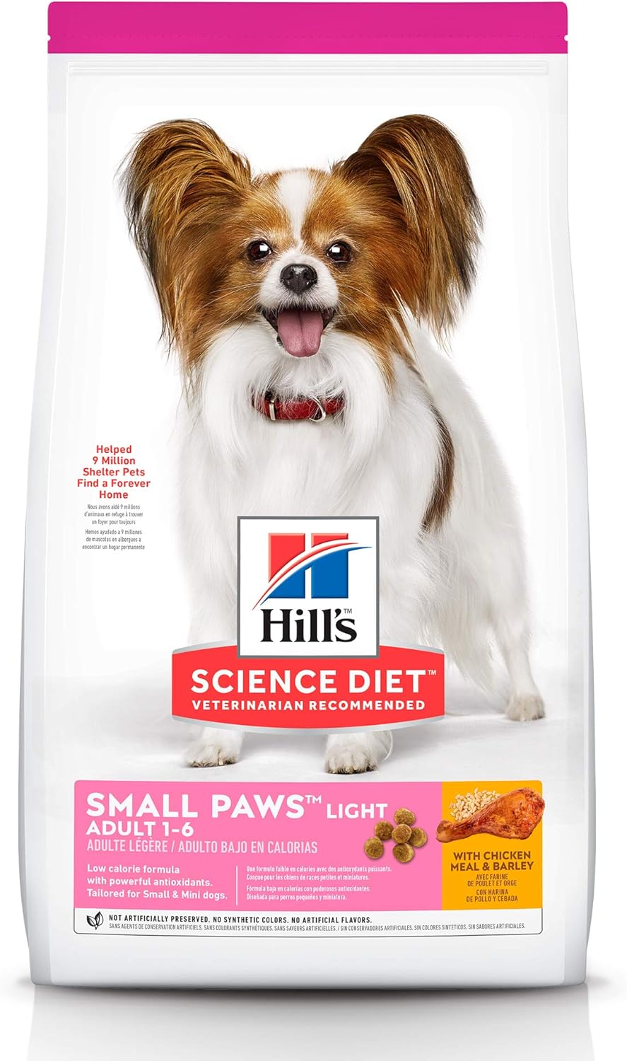 Hill's Science Diet Small & Mini Light, Croquetas para Perro Adulto Raza Pequeña Sabor Pollo 2Kg