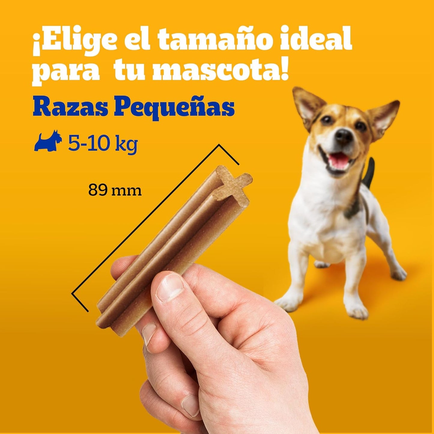 PEDIGREE - Snack para Perros Adultos Dentastix, Razas Pequeñas, Cuidado Oral, Pack de 30, 15 gr. c/u.
