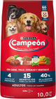 Purina Campeón Adulto Todos los Tamaños Sabor Pollo, Carne y Vegetales 10Kg