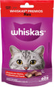 WHISKAS - Premios para Gato Sabor Res, Suaves y Crujientes, Vitaminas, Minerales y Proteína, Pack de 12, 60gr c/u