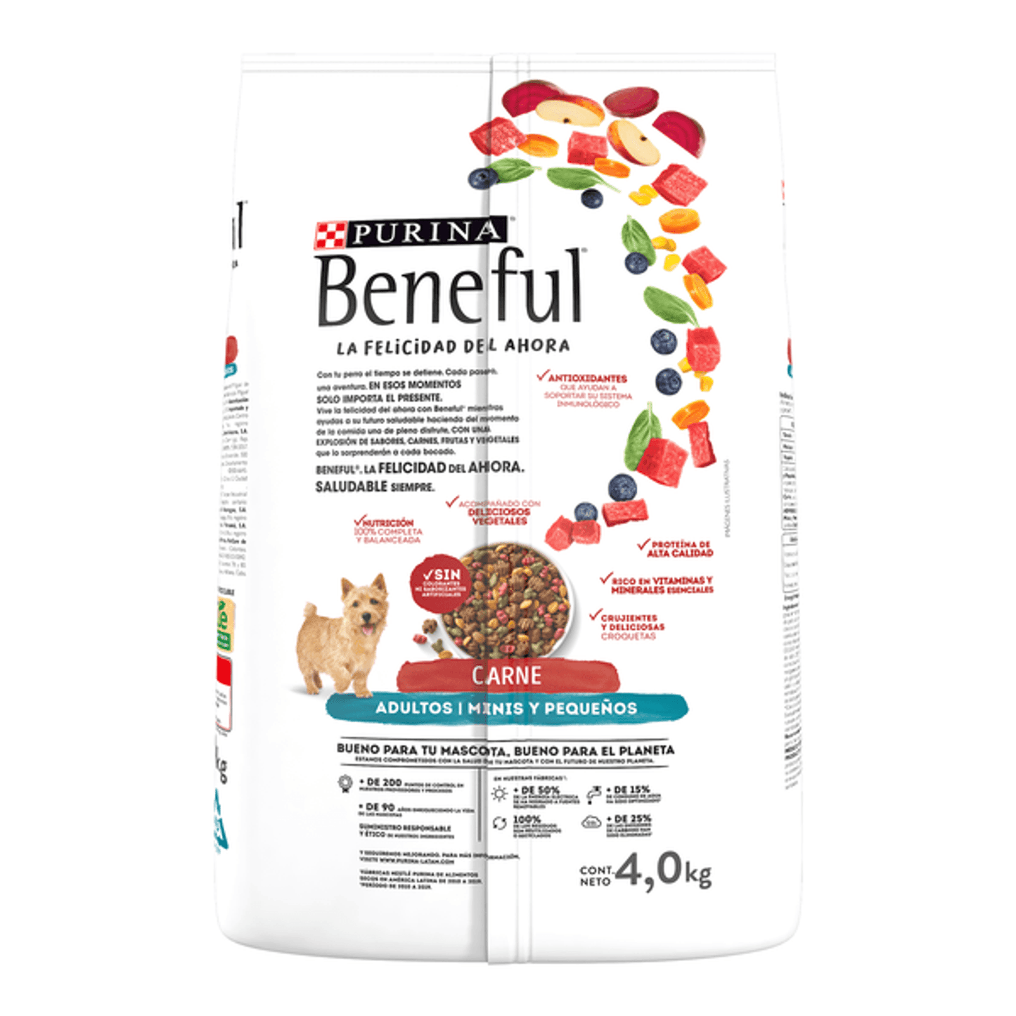 Purina Beneful Alimento Seco Adulto Razas Minis y Pequeñas Sabor Carne