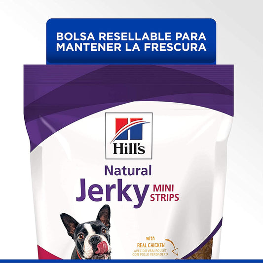 Hill's Natural Jerky Mini Strips, Premios para Perro con Pollo Sin Conservadores 200G