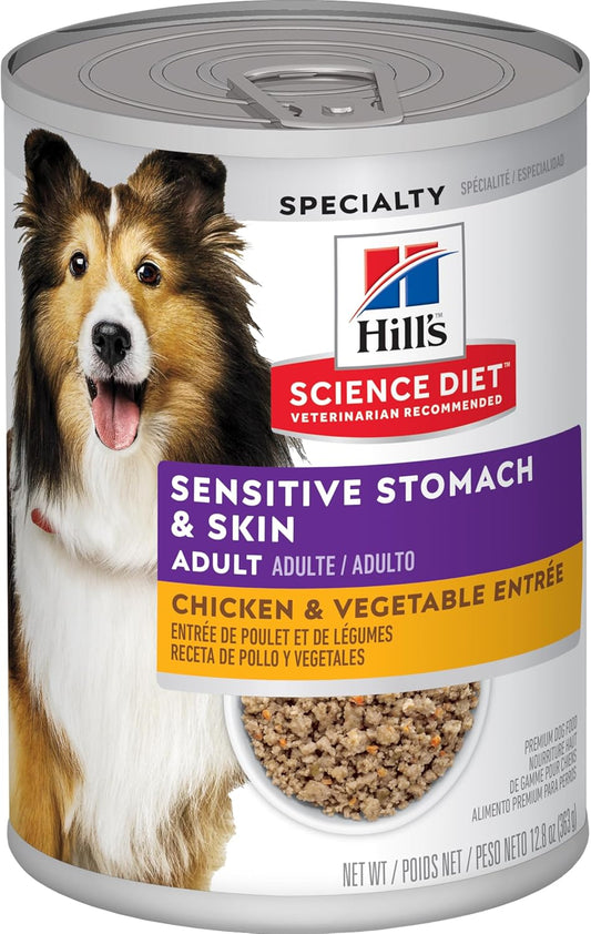 Hill's Science Diet Sensitive Skin & Stomach alimento húmedo Perro Adulto Piel y estómago sensibles 363g