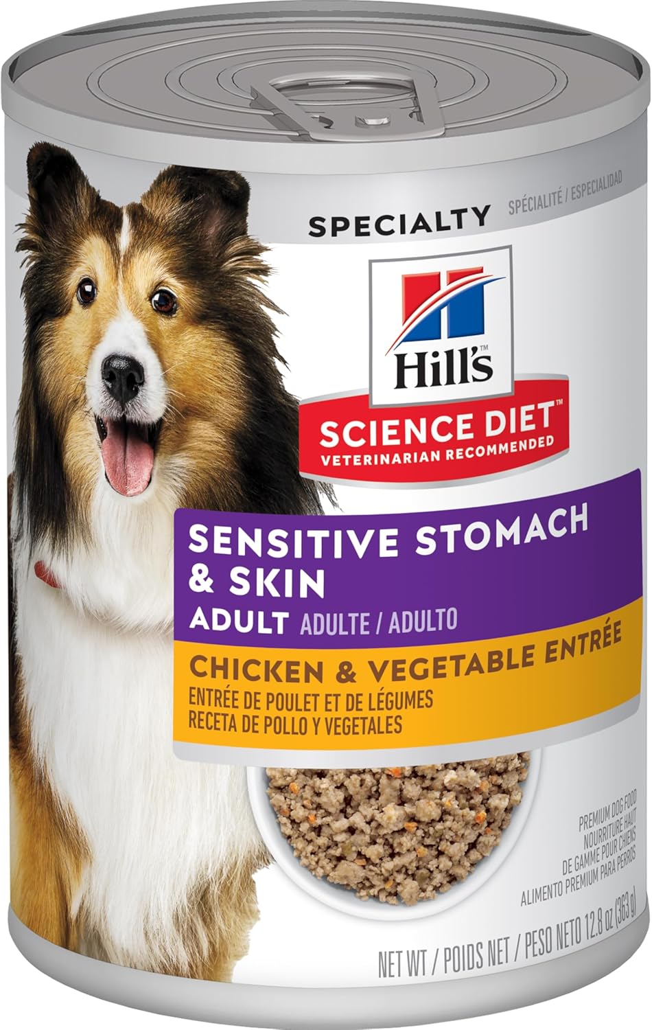 Hill's Science Diet Sensitive Skin & Stomach alimento húmedo Perro Adulto Piel y estómago sensibles 363g
