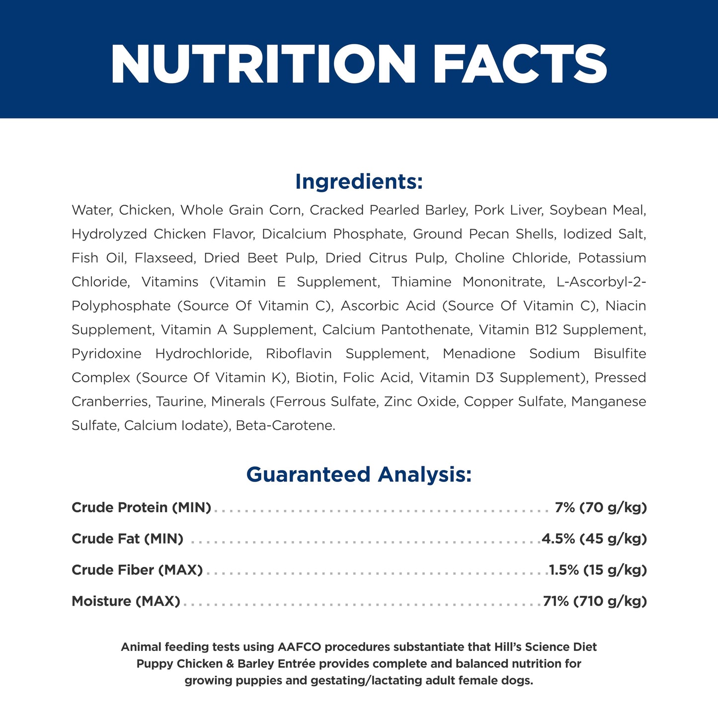 Hill's Science Diet Puppy, alimento humedo en Lata para Perro Cachorro Sabor Pollo 369g