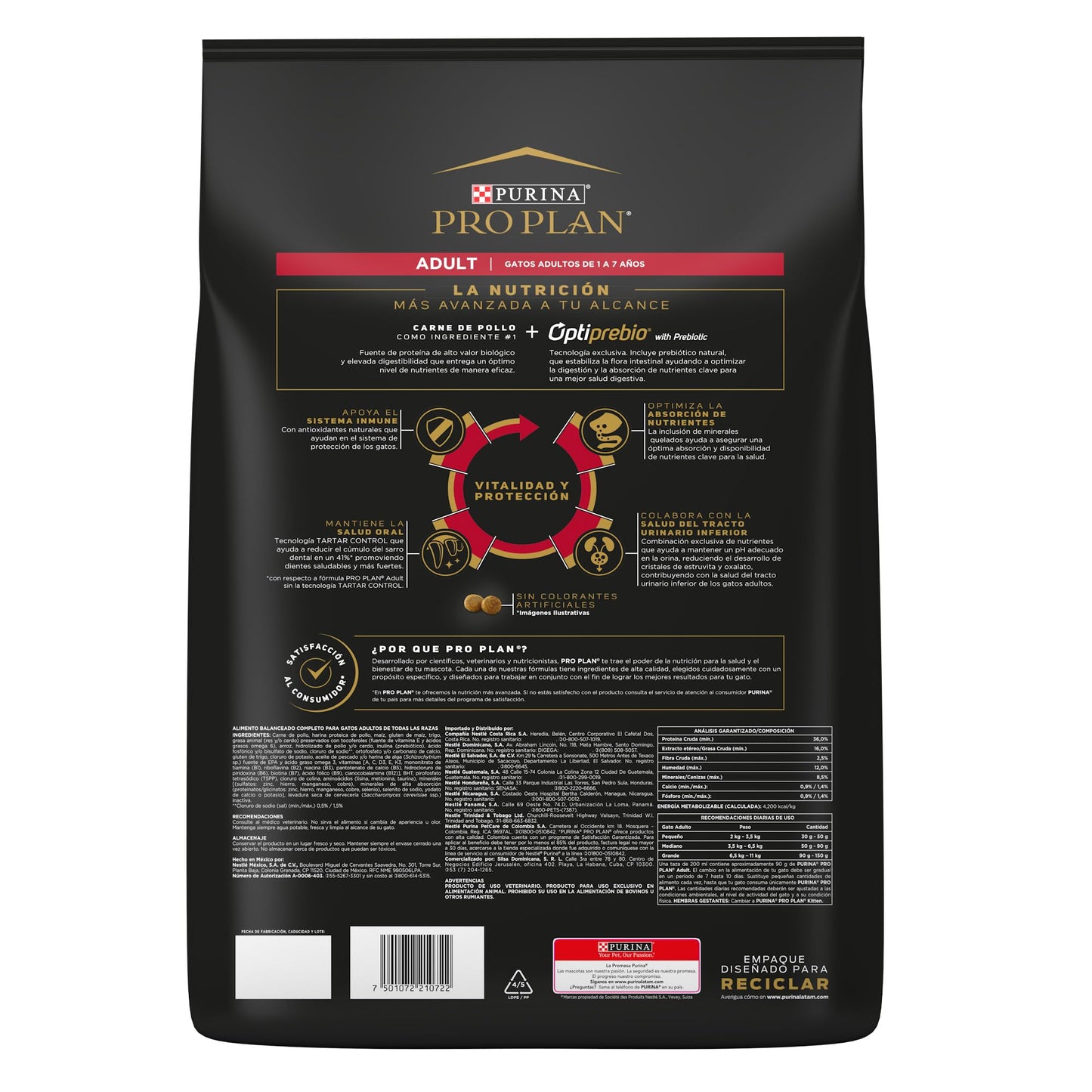 Purina Pro Plan Gato Adulto Pollo 7.5Kg