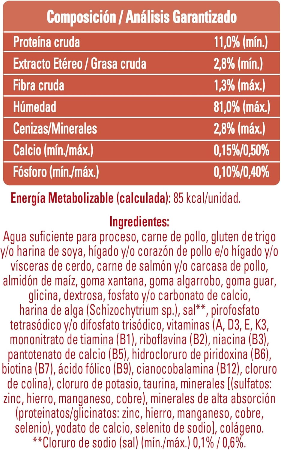 Purina One Adulto y Cachorro Todos los Tamaños Super Nutrientes Sabor Pollo 24pack de 85g