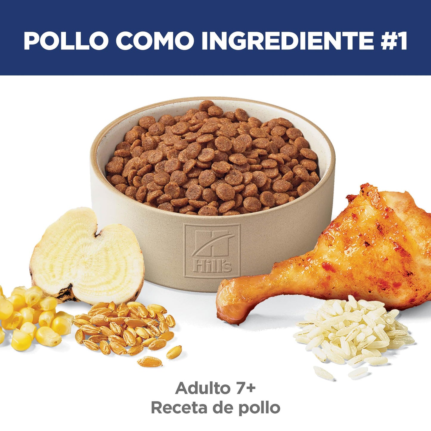 Hill's Science Diet Adult 7+, Croquetas para Gato Senior 7+ Sabor Pollo 7.3Kg