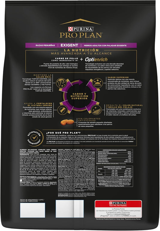 Purina Pro Plan Exigent Adulto Todos los Tamaños Sabor Pollo 7.5Kg