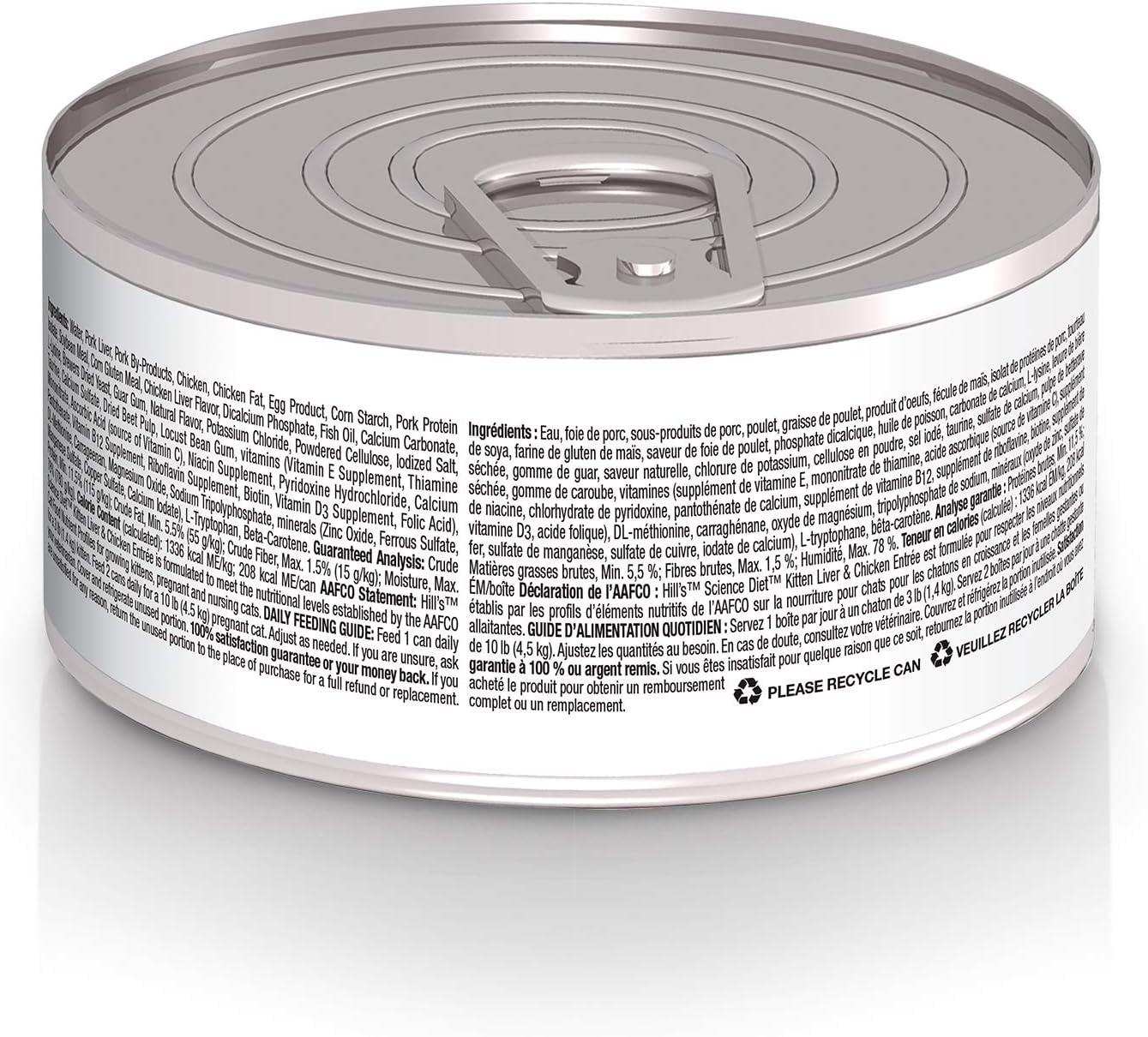 Hill's Science Diet Hill's Science Diet, Alimento para Gatito (Kitten) Receta Original, Húmedo (lata) 156 gr, el empaque puede variar