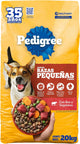 Pedigree - Croquetas para Perro Adulto 20 kg, con Res y Vegetales, Razas Pequeñas, con Proteína, Fibra y Antioxidantes
