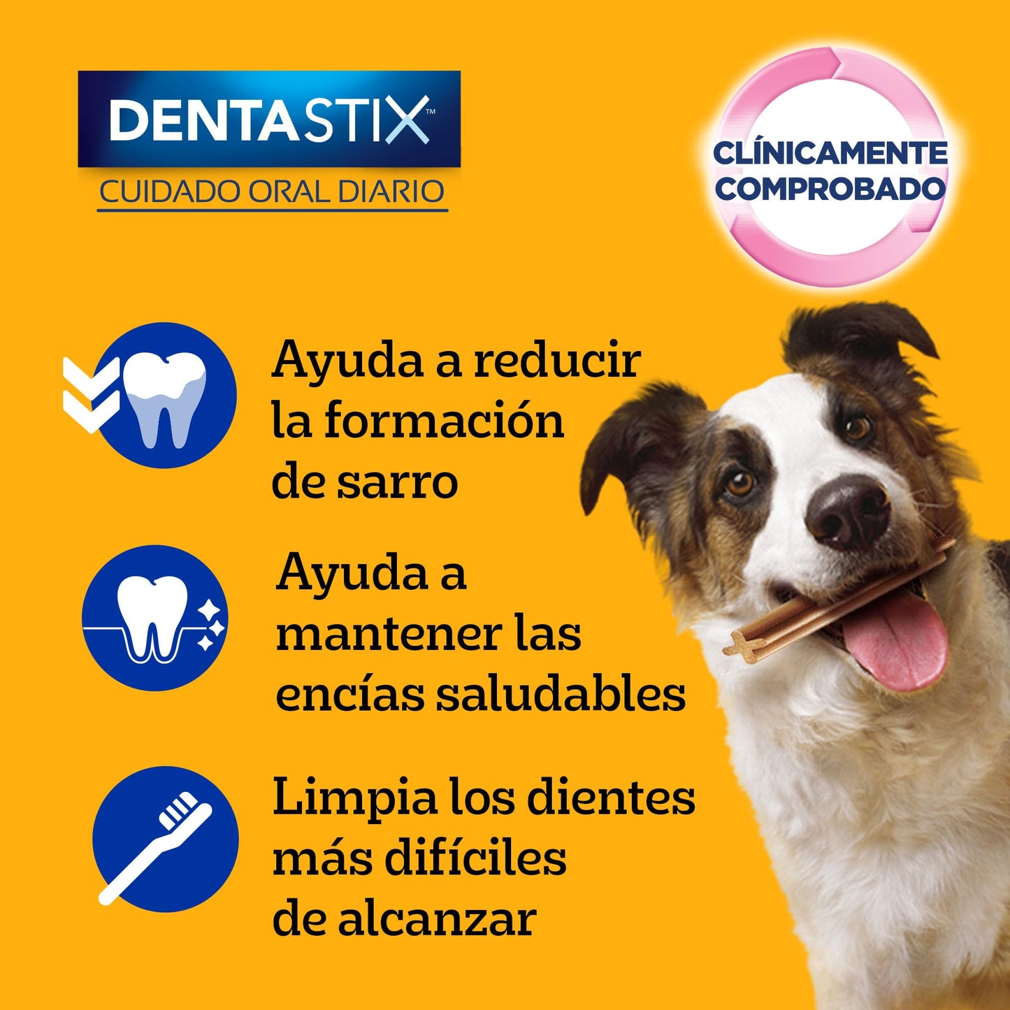 Pedigree - DENTASTIX, Snack para Perros Adultos, 7 Piezas, Cuidado Oral, Limpieza Dental, Combate el Sarro