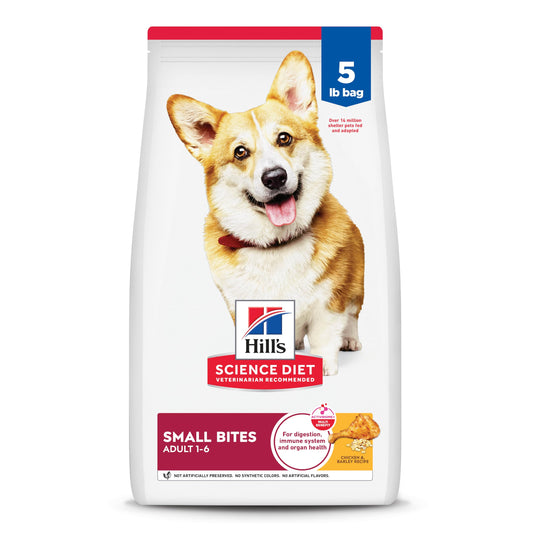 Hill's Science Diet Small Bites, Croquetas para Perro Adulto De Raza Pequeña Bocados Pequeños, Sabor Pollo 6.8Kg