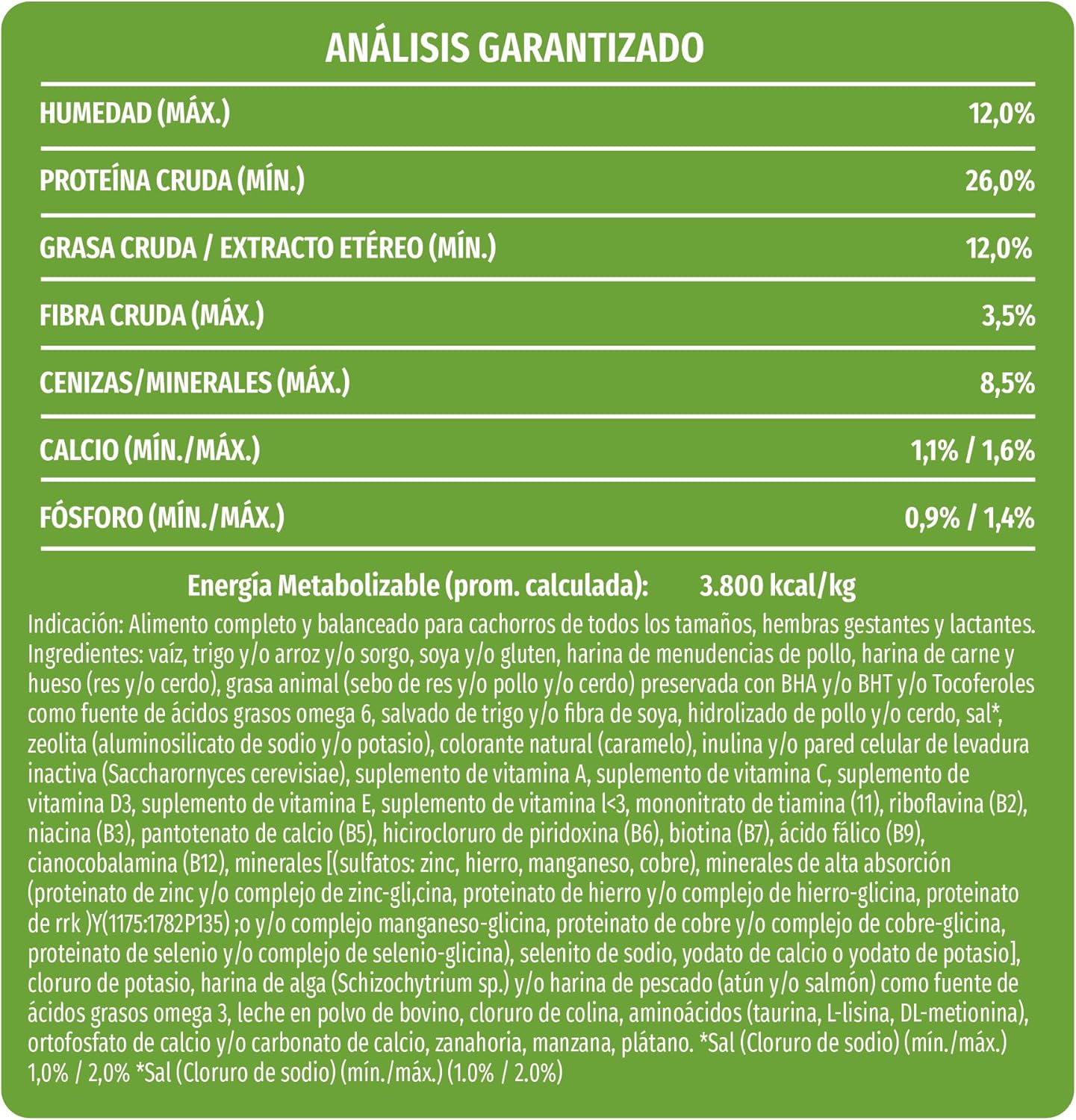 Purina Dog Chow Cachorro Todos los Tamaños Sabor Pollo 18Kg