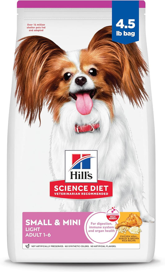 Hill's Science Diet Small & Mini Light, Croquetas para Perro Adulto Raza Pequeña Sabor Pollo 2Kg