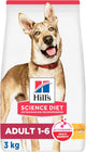 Hill's Science Diet, Croquetas para Perro Adulto Sabor Pollo 3 kg, Ayuda a Construir Las Bases para la Salud a Largo Plazo, Piel y Pelaje Sanos