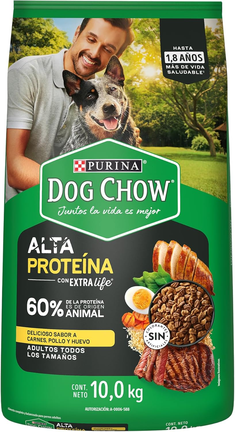 Dog Chow Adulto Alta Proteina 10kg