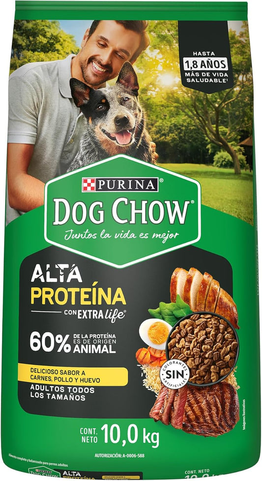 Dog Chow Adulto Alta Proteina 10kg