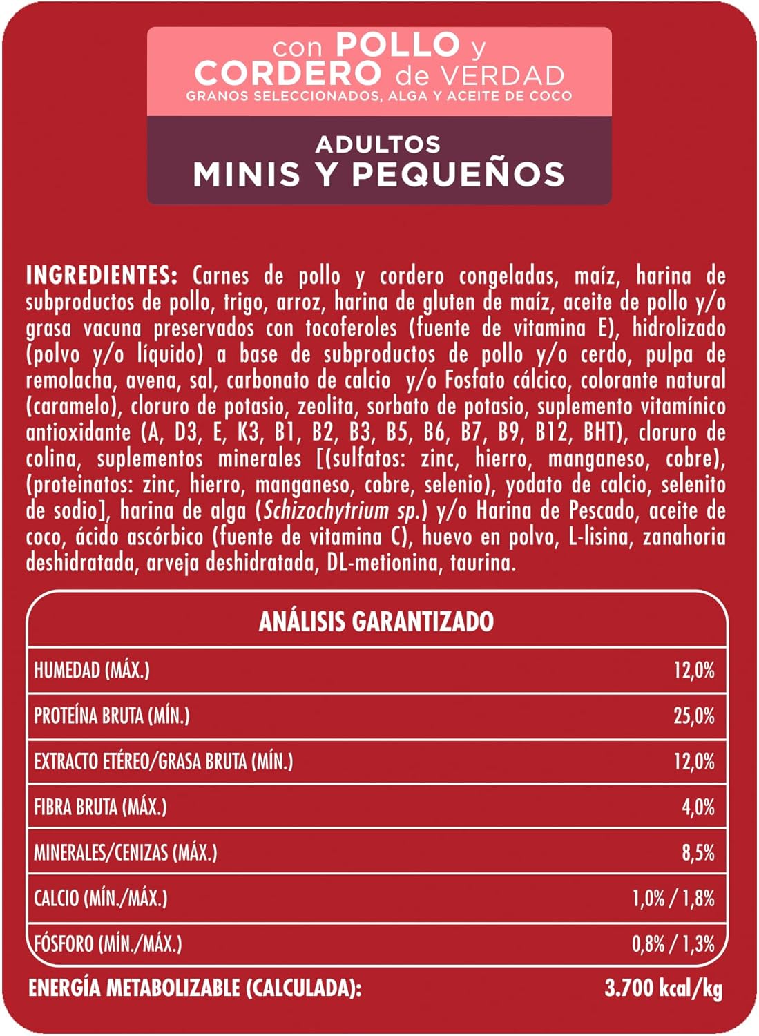 Purina One Adulto Raza Minis y Pequeños Sabor Pollo y Cordero 7Kg