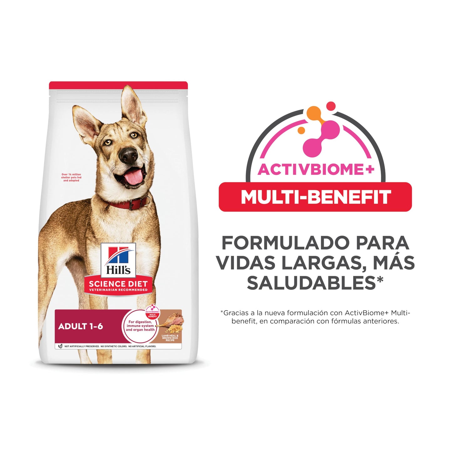 Hill's Science Diet, Croquetas para Perro Adulto Sabor Cordero 15Kg