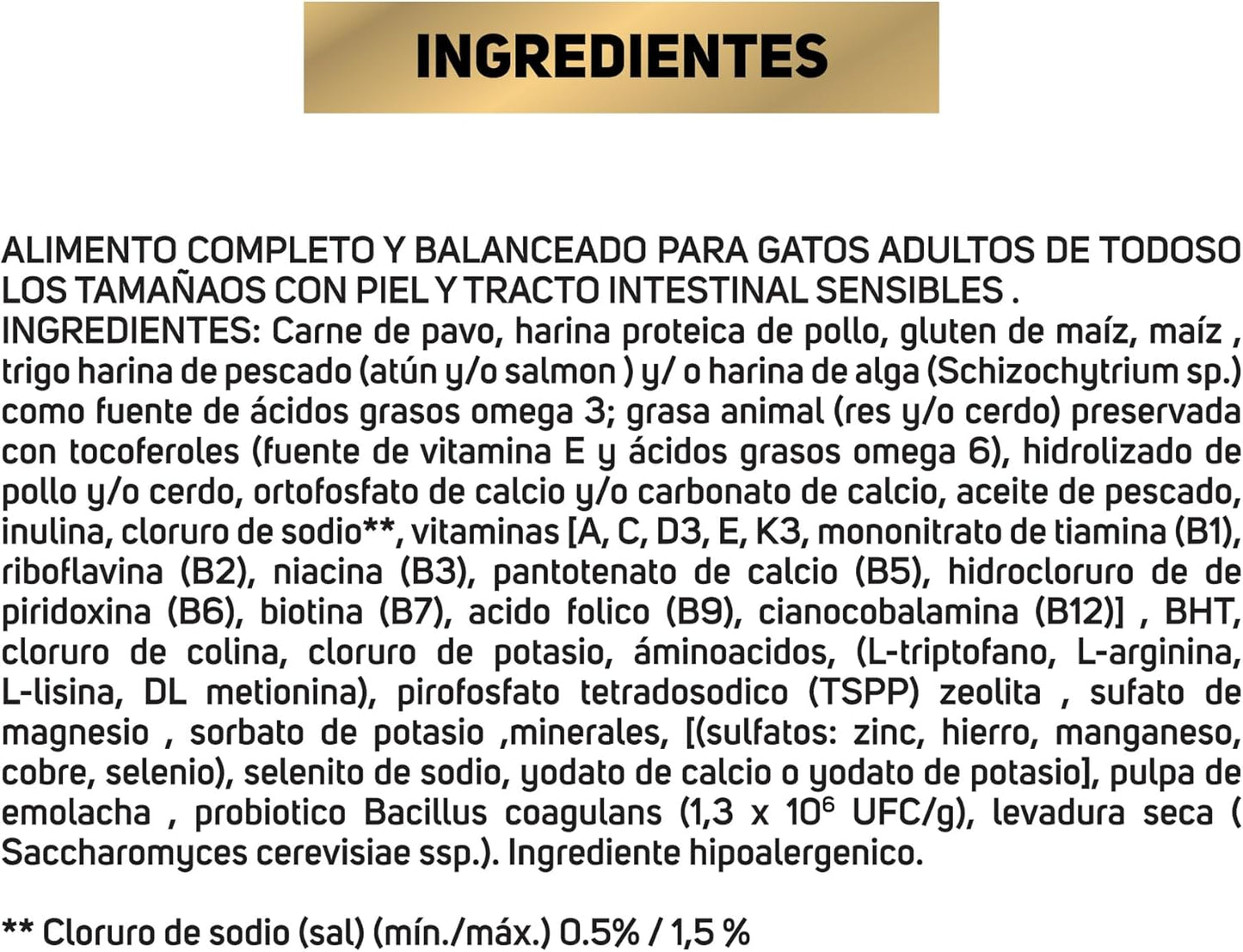 Purina Pro Plan Sensitive Skin & Stomach Cat 3 Kg