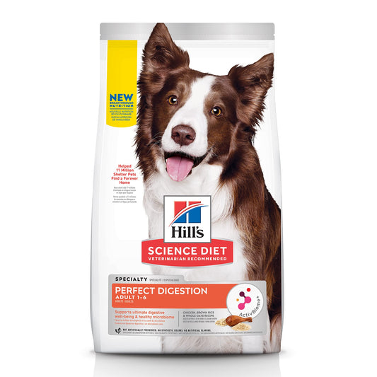 Hill's Science Diet Perfect Digestion, Croquetas para Perro Adulto, Cuidado Digesitvo Sabor Pollo 1.6Kg