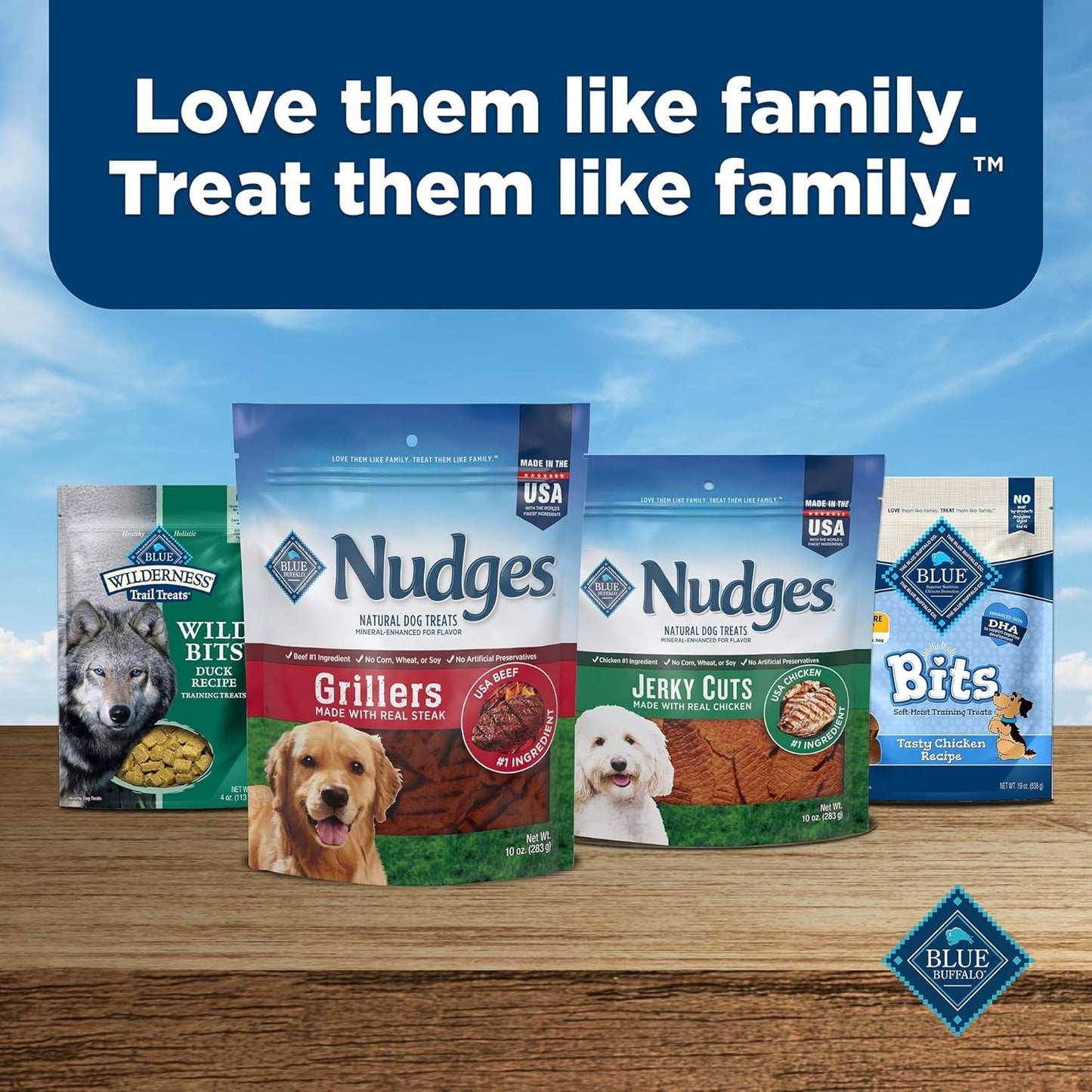 Blue Buffalo Nudges Grillers Natural Dog Treats