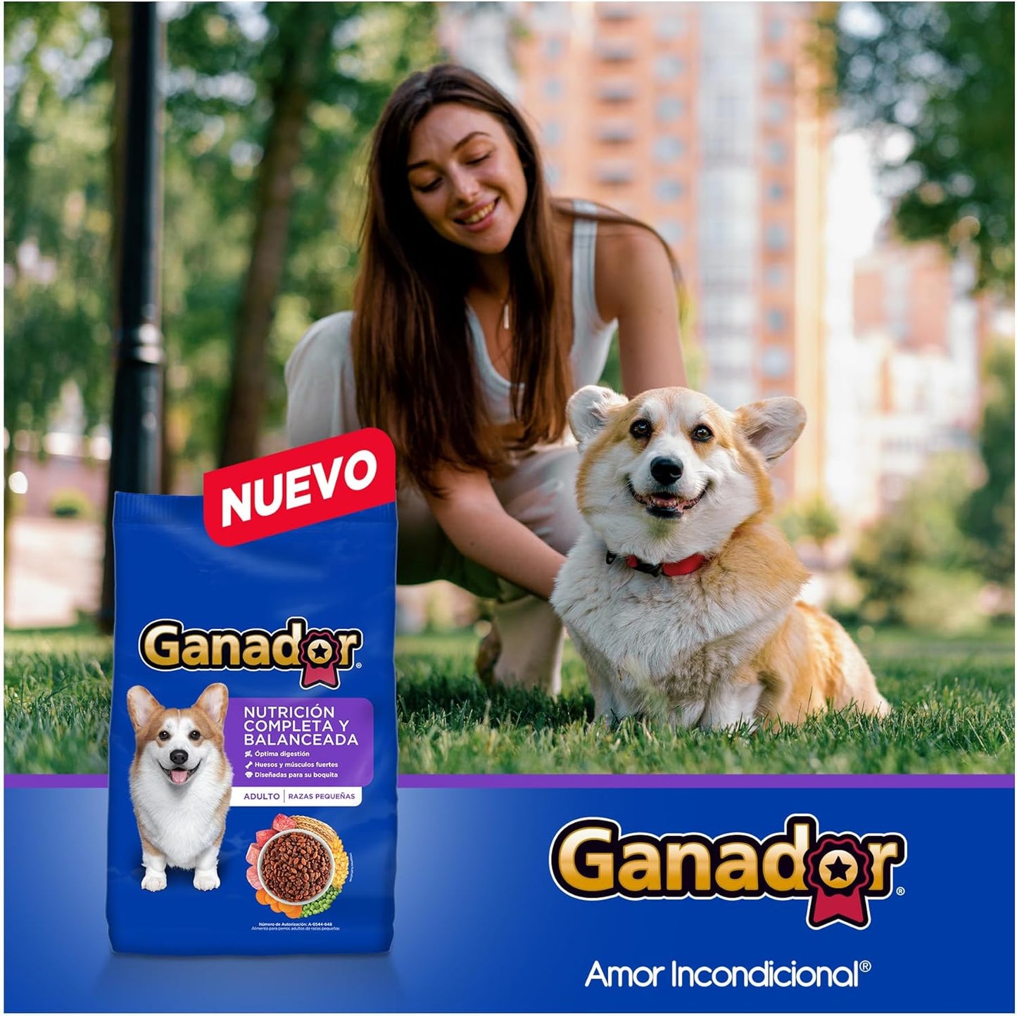 Ganador Adulto, Razas Pequeñas, 20 kg, Azul