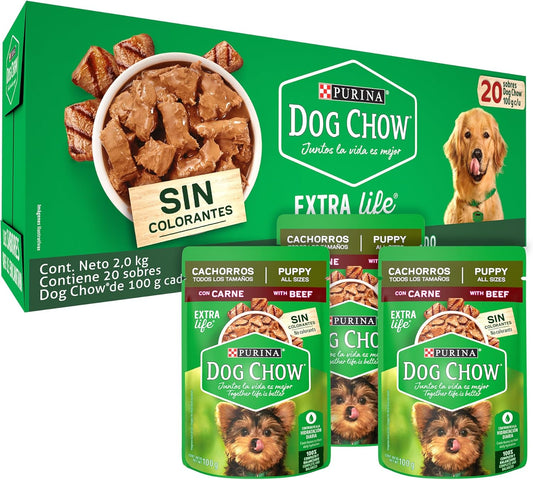 PURINA® Dog Chow Puppy Razas Pequeñas Carne con Leche y Arroz 100 g