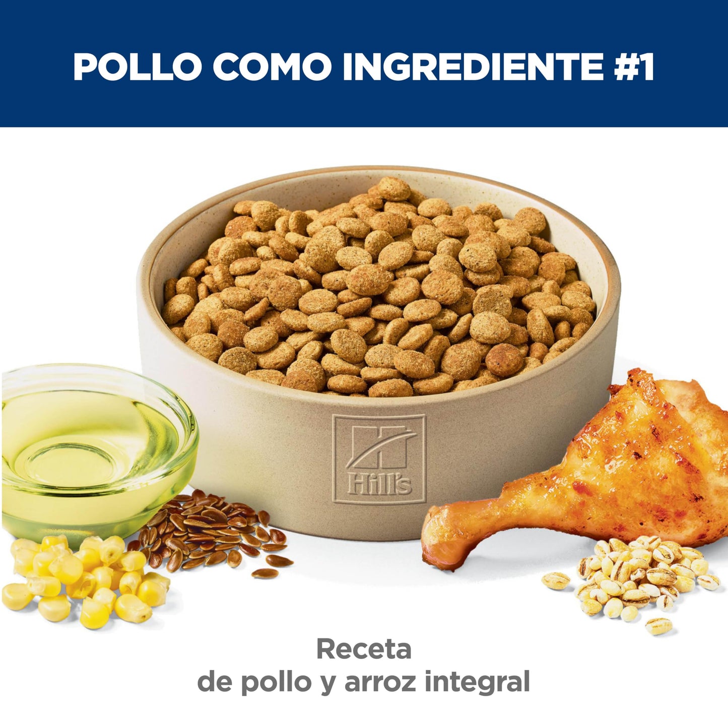 Hill's Science Diet Adult Light, Croquetas para Perro Adulto, Control De Calorías Sabor Pollo 13.6Kg
