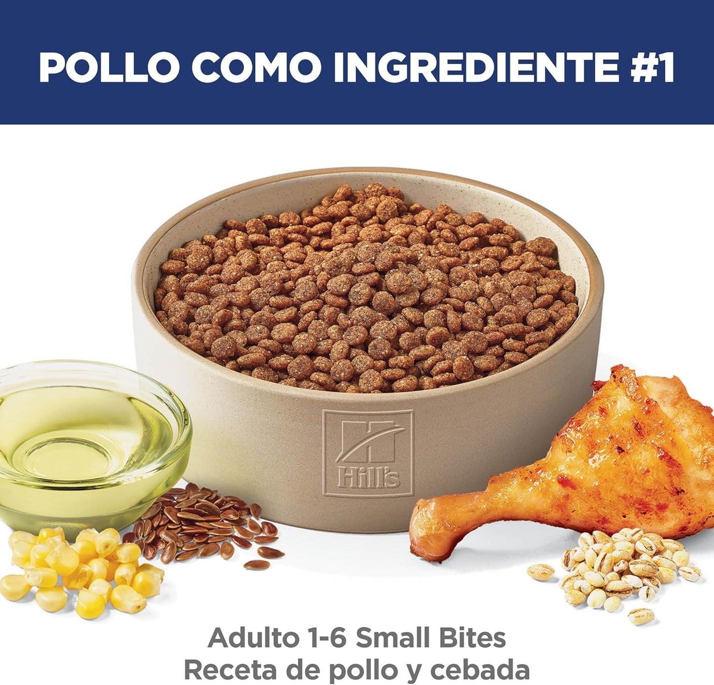 Hill's Science Diet Small Bites, Croquetas para Perro Adulto De Raza Pequeña Bocados Pequeños, Sabor Pollo 2Kg