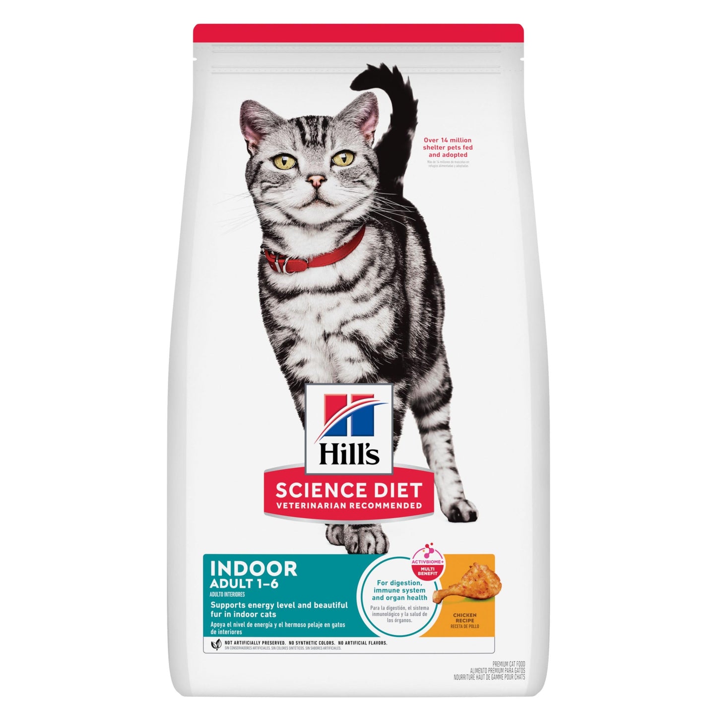 Hill's Science Diet Indoor, Croquetas para Gato Adulto De Interiores Sabor Pollo 3.2Kg