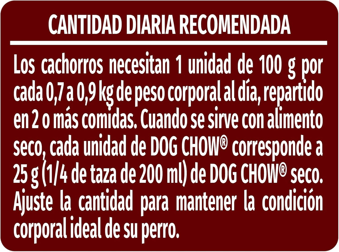 Purina Dog Chow Adulto Todos los Tamaños Sabor Carne 24pack de 100g