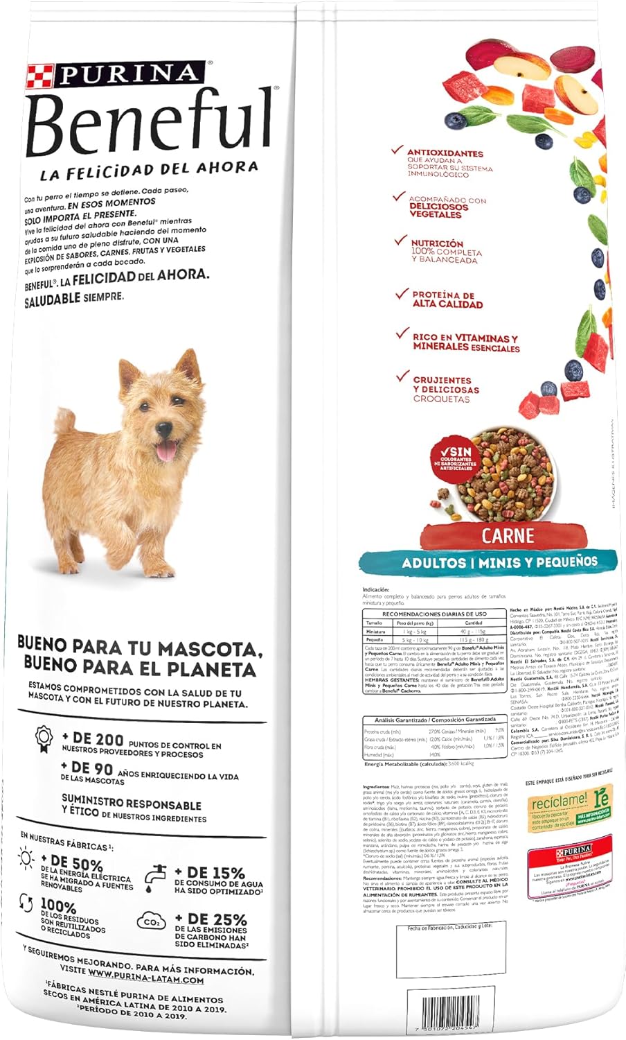 Purina Beneful Adulto Raza Minis y Pequeñas Sabor Carne 10Kg