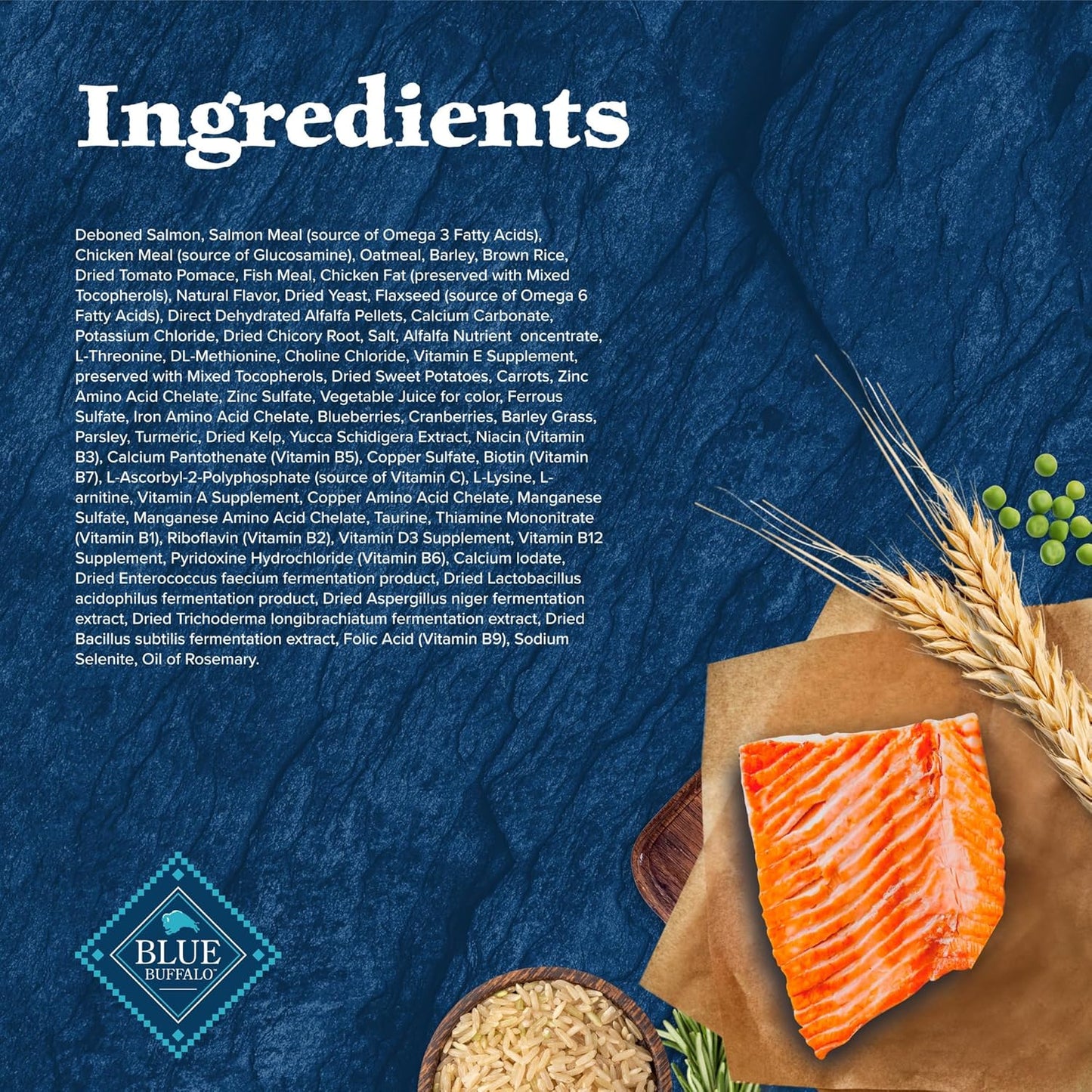Blue Buffalo Wilderness High Protein Natural Adult Dry Dog Food Plus Wholesome Grains, Salmon 4.5 LB Bag