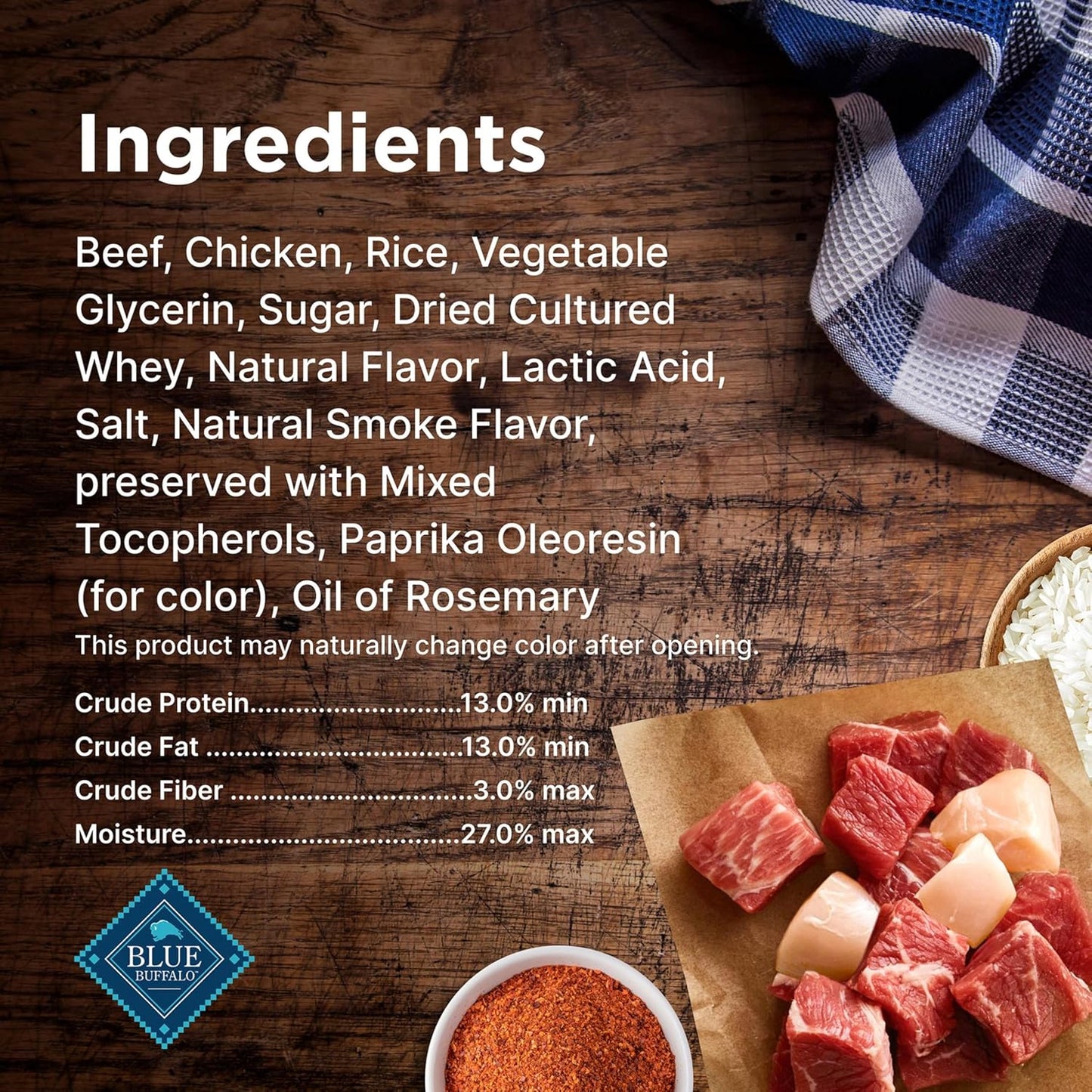 Blue Buffalo Nudges Grillers Natural Dog Treats, Steak, 10oz Bag