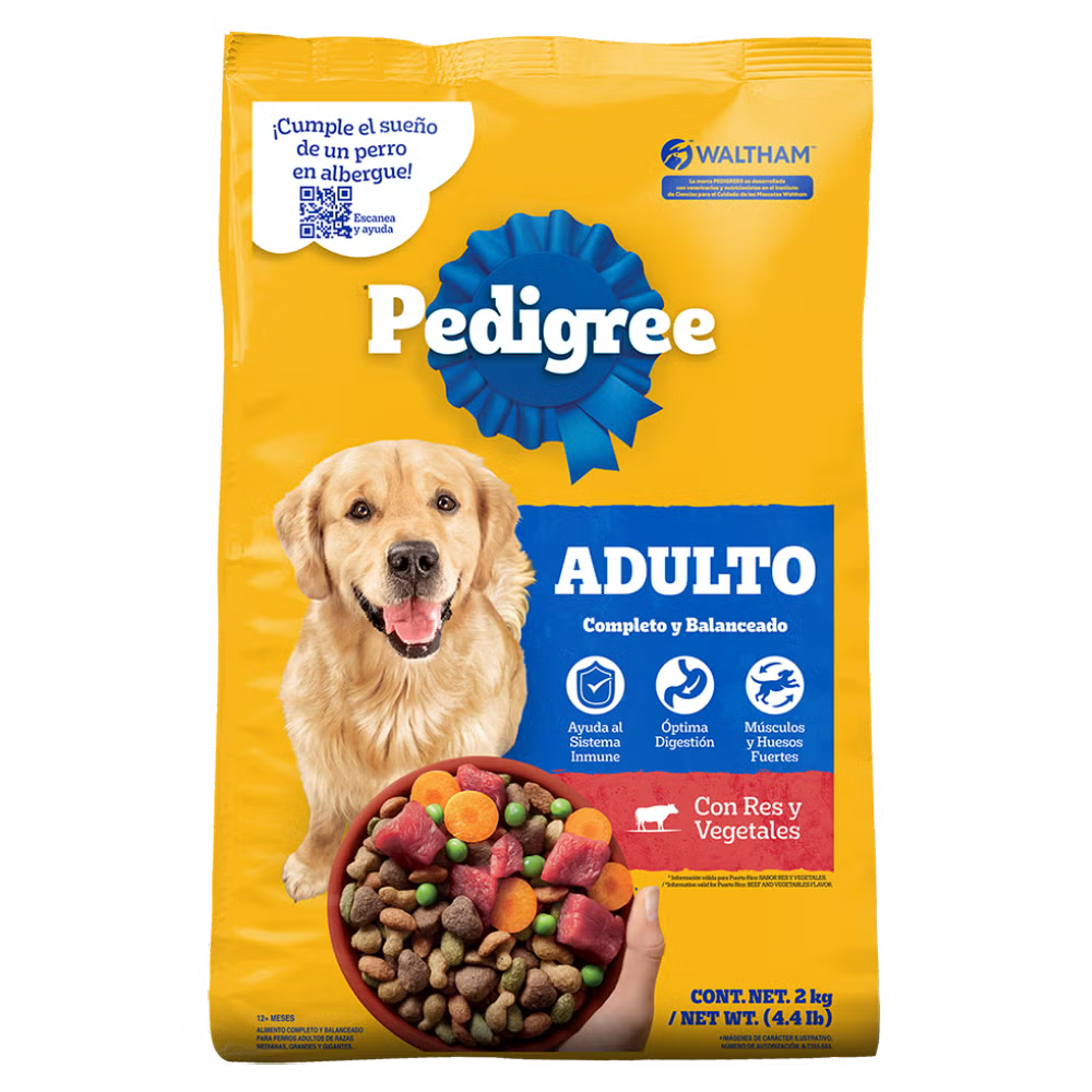 PEDIGREE® Croquetas Adulto Con Res Y Vegetales