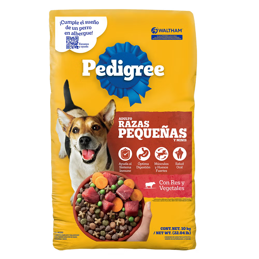 PEDIGREE Croquetas Adulto Razas Pequeñas Con Res Y Vegetales