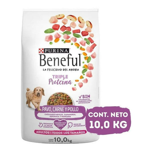 Purina Beneful Adulto Todos los Tamaños Triple Proteína