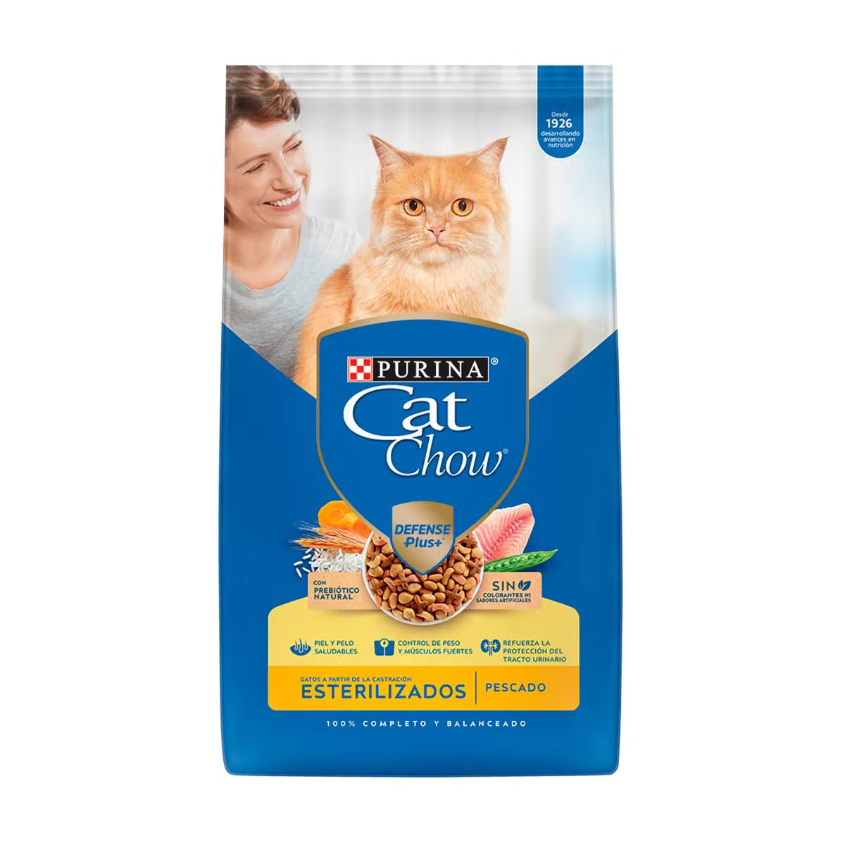 Purina Cat Chow Esterilizados Sabor Pescado con Defense Plus+