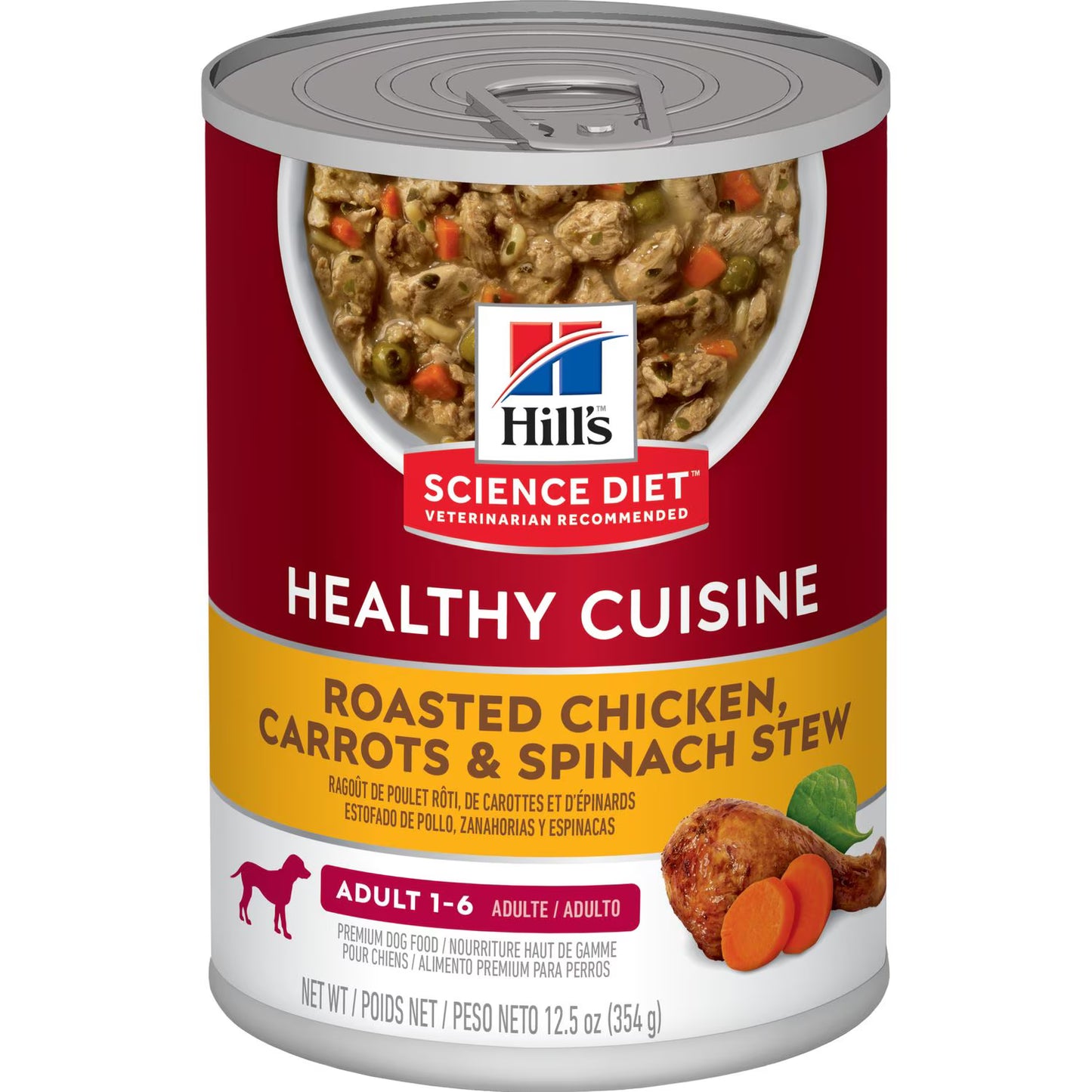 Hill's SD Healthy Cuisine - Alimento húmedo en lata para perro adulto